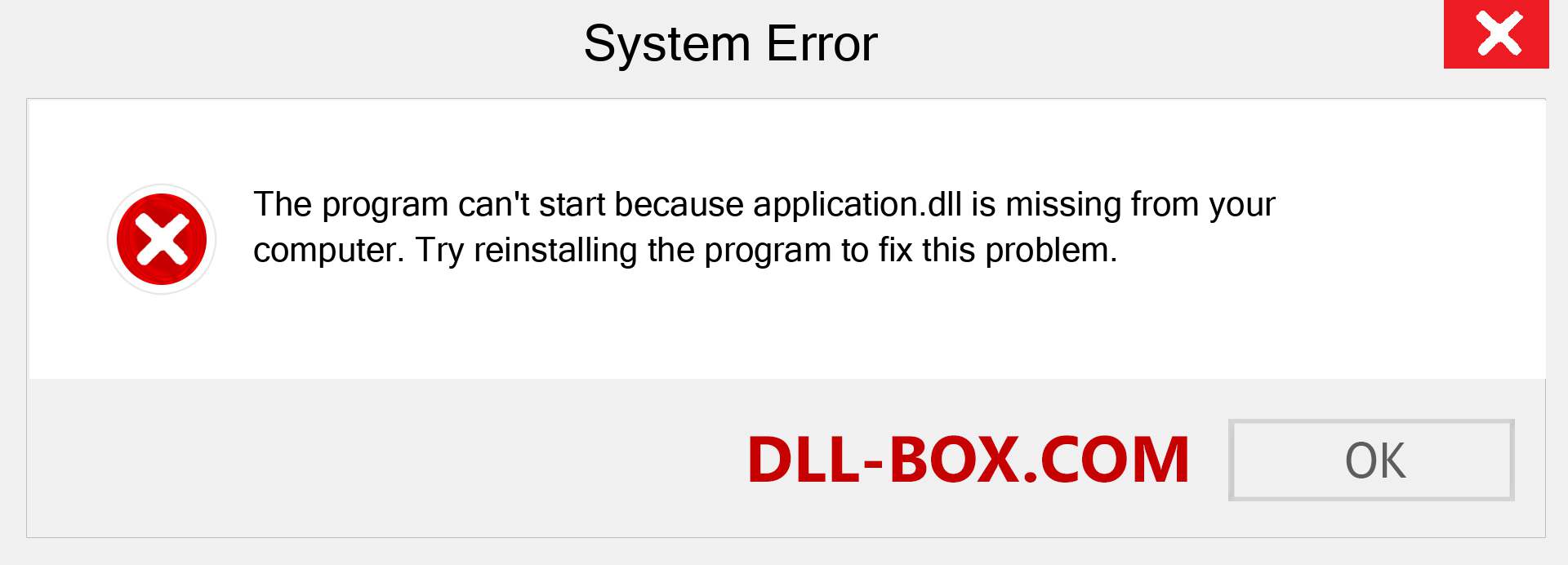  application.dll file is missing?. Download for Windows 7, 8, 10 - Fix  application dll Missing Error on Windows, photos, images